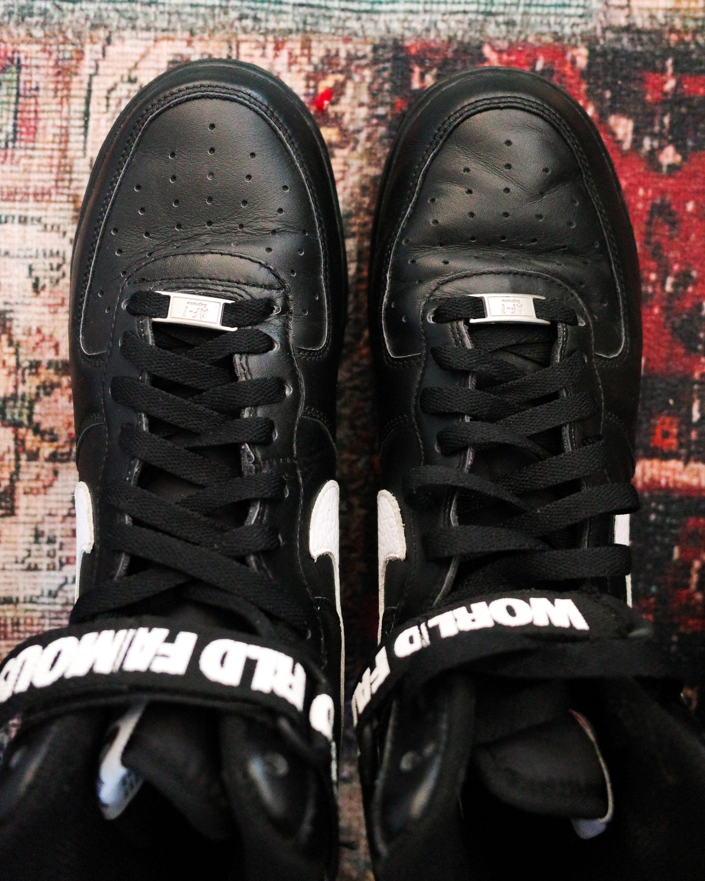 Nike Air Force 1 High Supreme World Famous Black (698696-010)