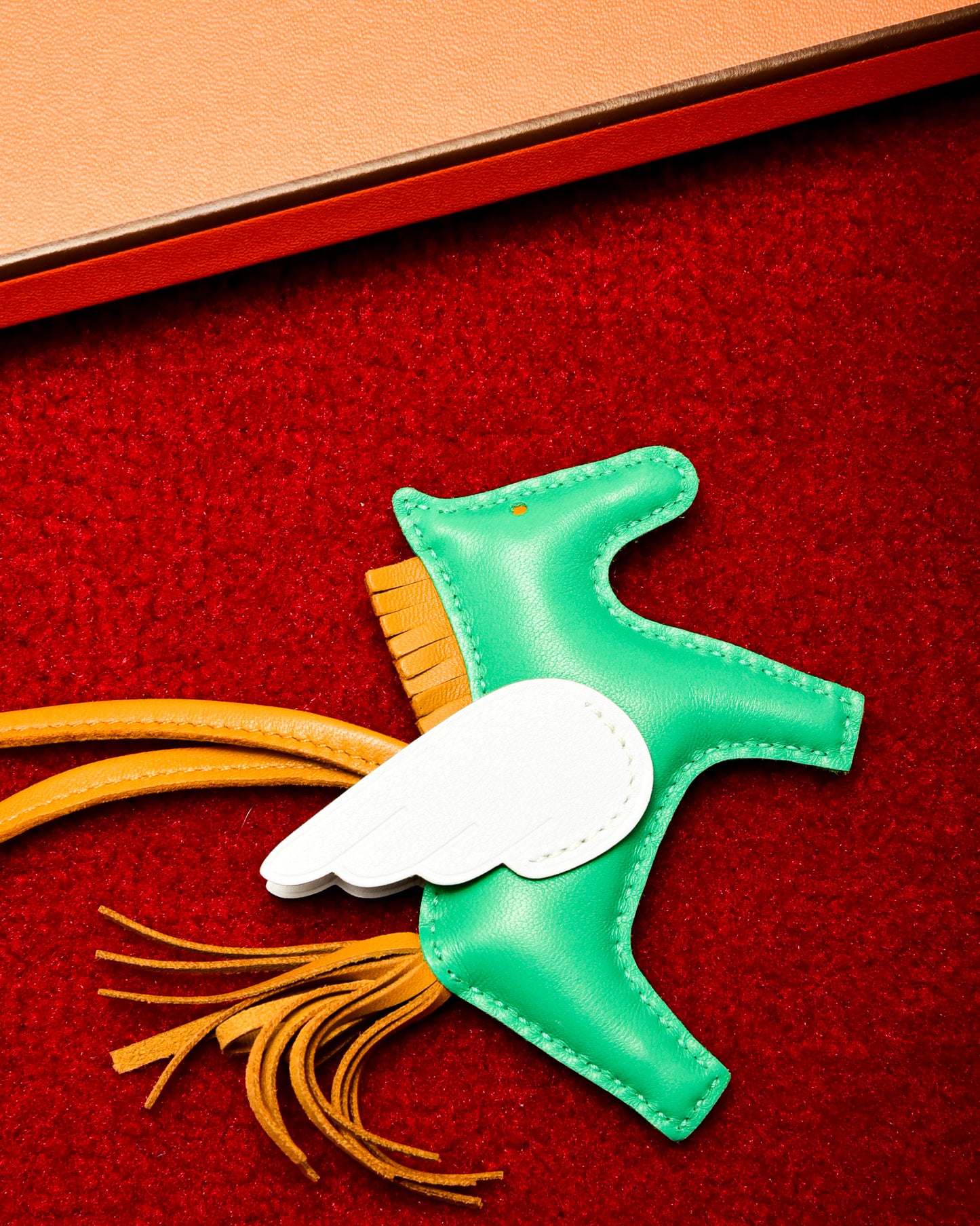 Hermes Rodeo Pegase PM Charm (Green)