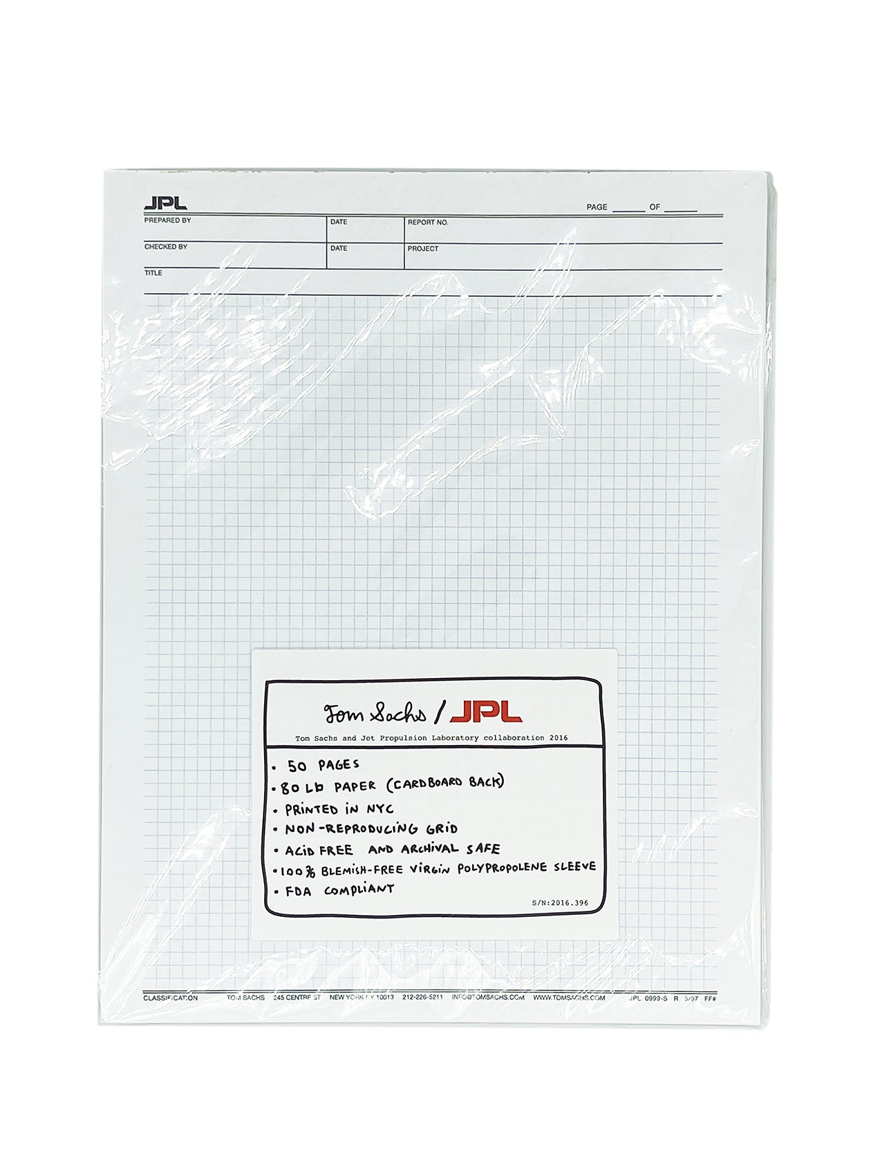 Tom Sachs JPL Notepad