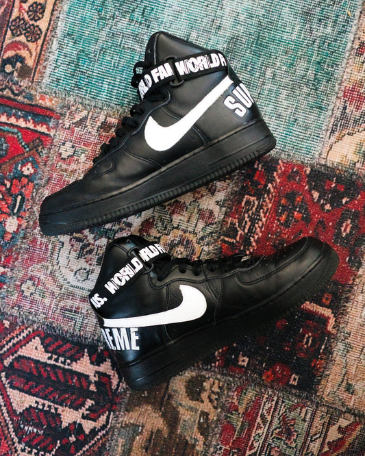 Nike Air Force 1 High Supreme World Famous Black (698696-010)