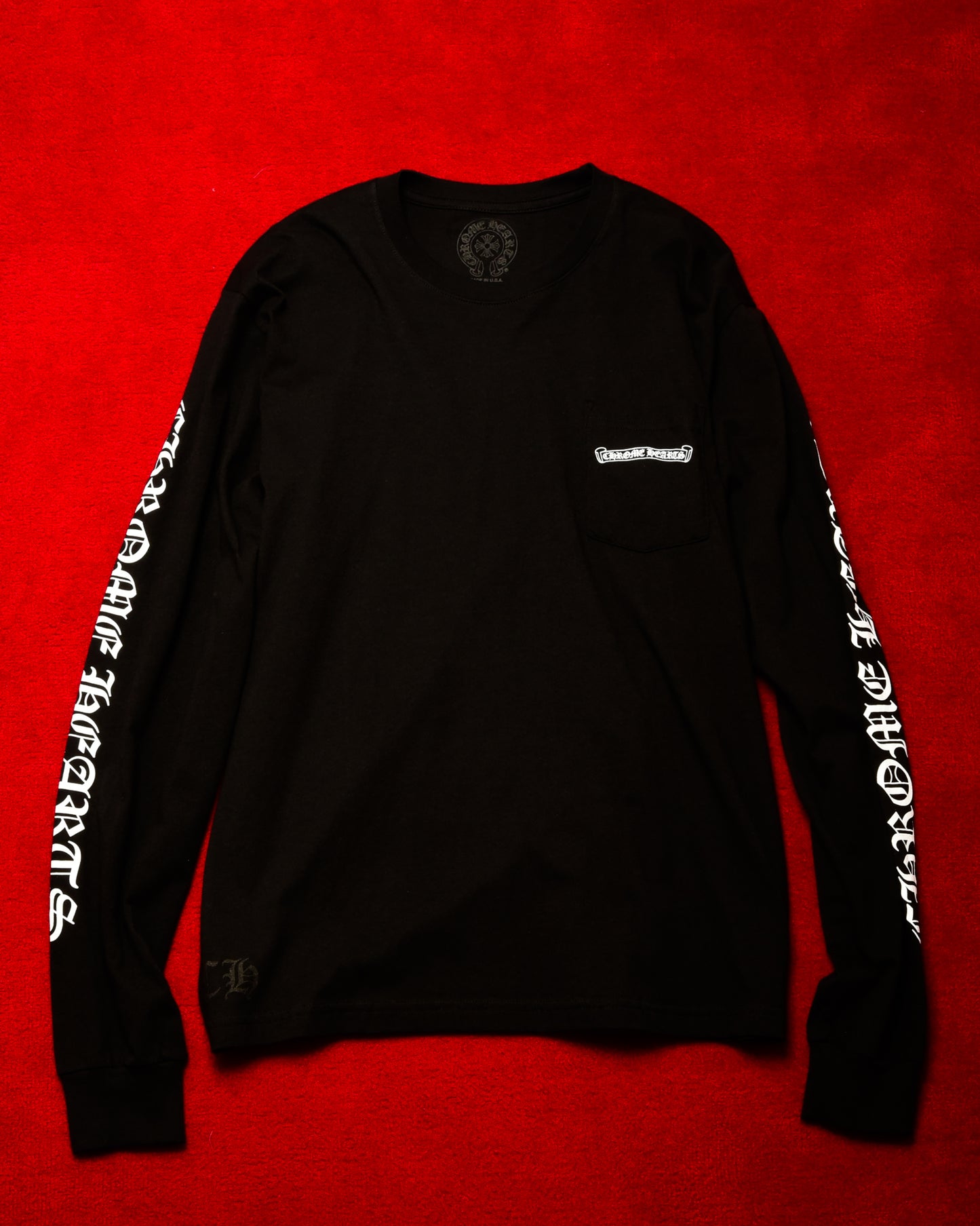 Chrome Hearts Scroll Logo Long Sleeve Tee