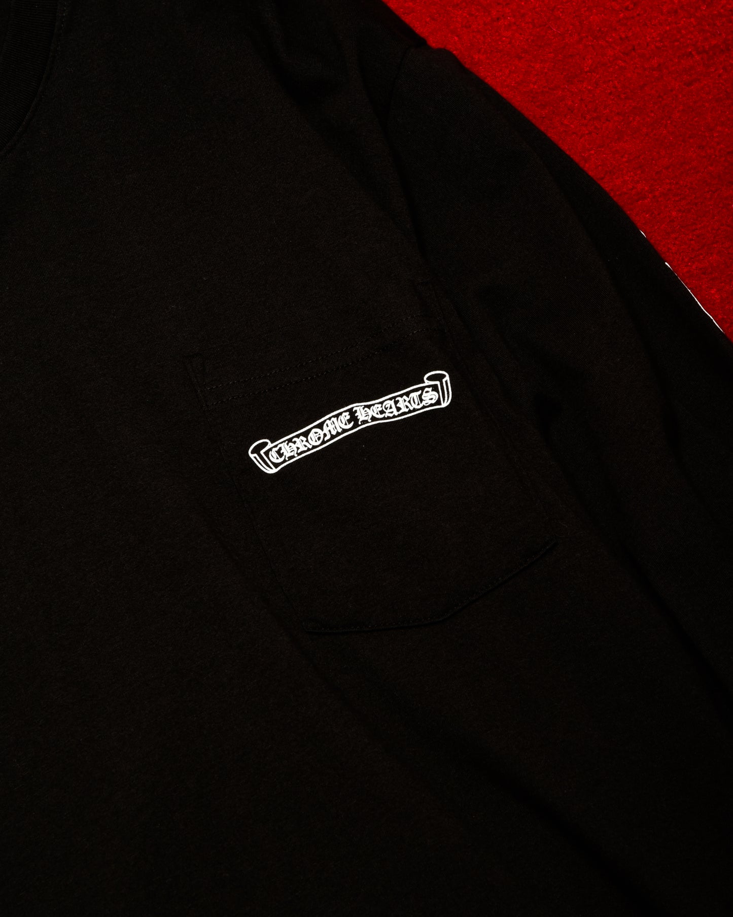 Chrome Hearts Scroll Logo Long Sleeve Tee