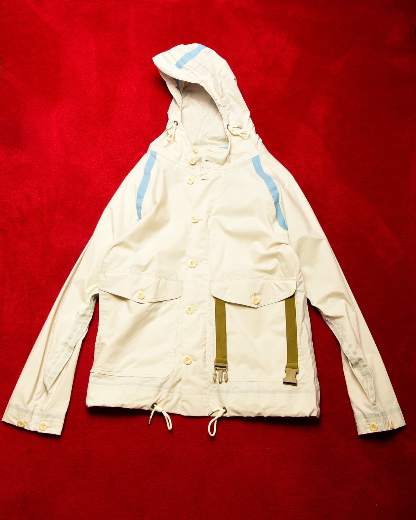 Nigel Cabourn Aircraft Taped Packaway Jacket White