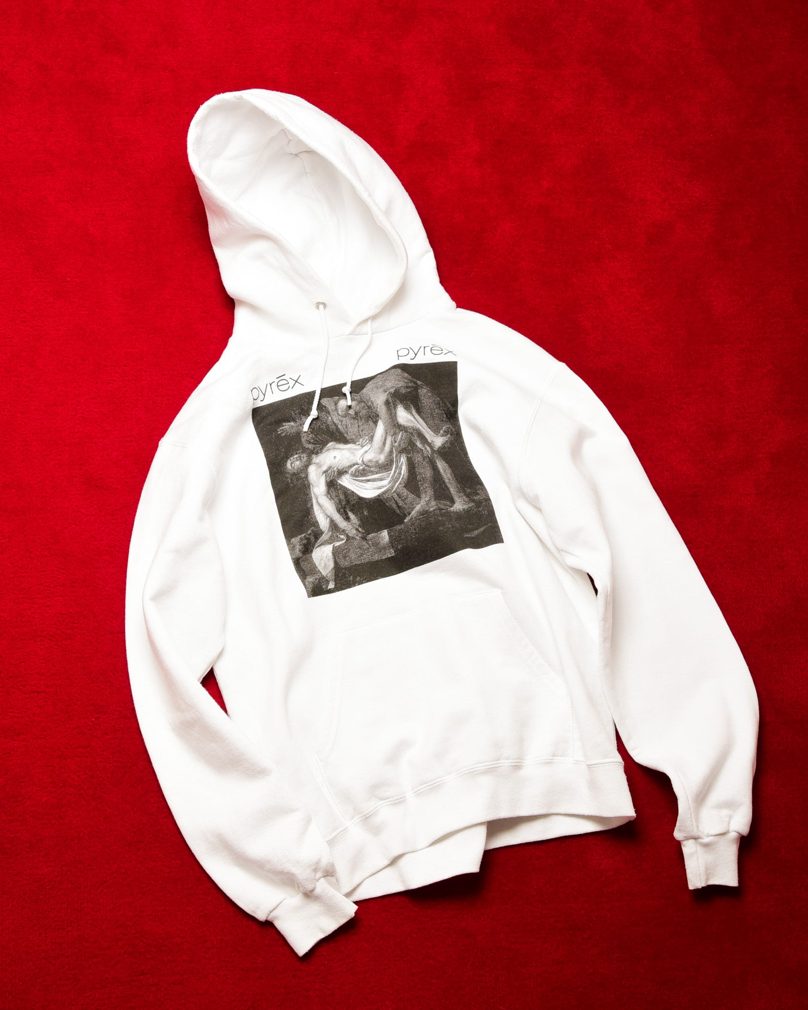 Pyrex Vision x Champion White Hoodie – The Red Carpet Pyrex Vision x Champion White Hoodie – The Red Carpet