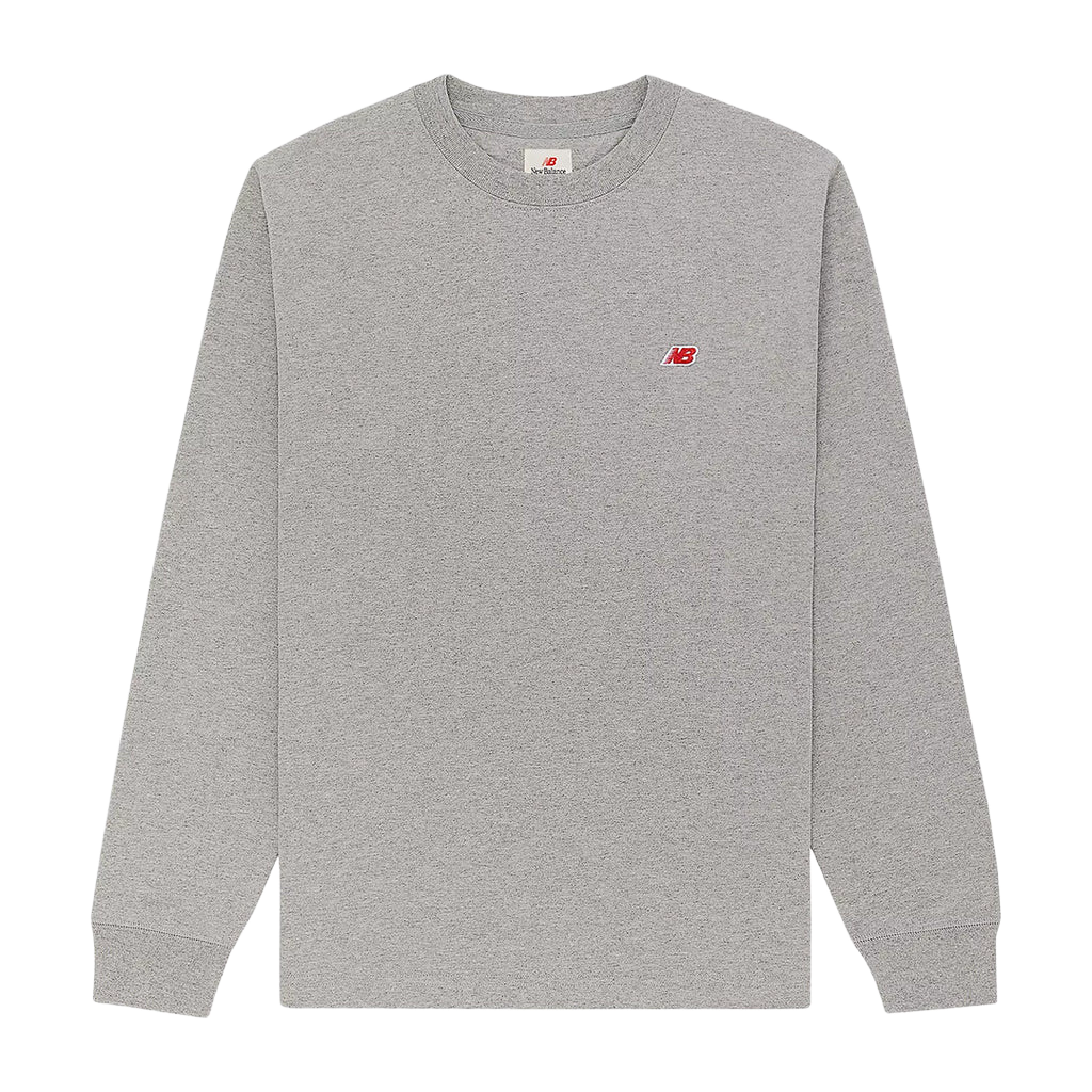 New Balance Made in USA Core Long Sleeve T-Shirt Athletic Grey MT21542AG