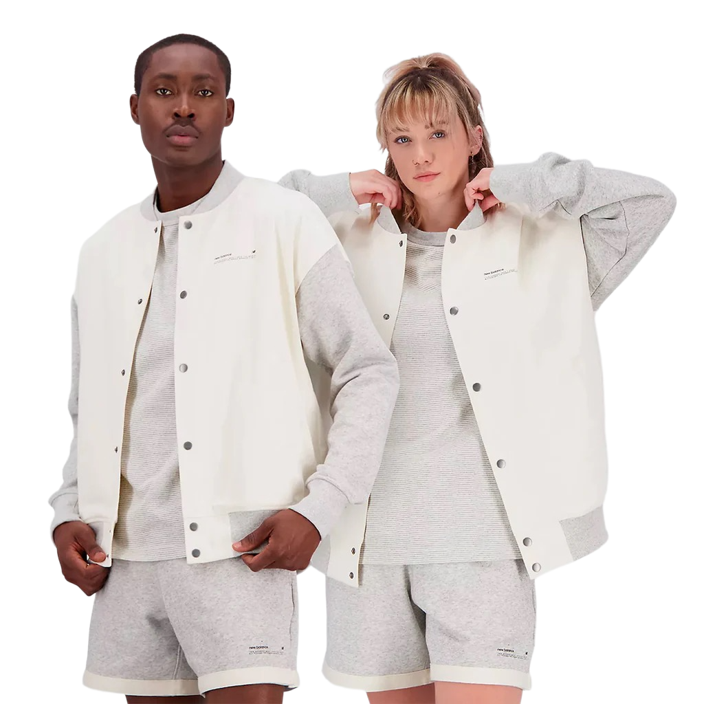 New Balance Uni-ssentials Undyed French Terry Varsity Jacket UJ31551GIE