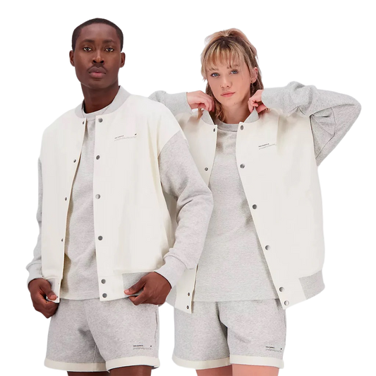 New Balance Uni-ssentials Undyed French Terry Varsity Jacket UJ31551GIE