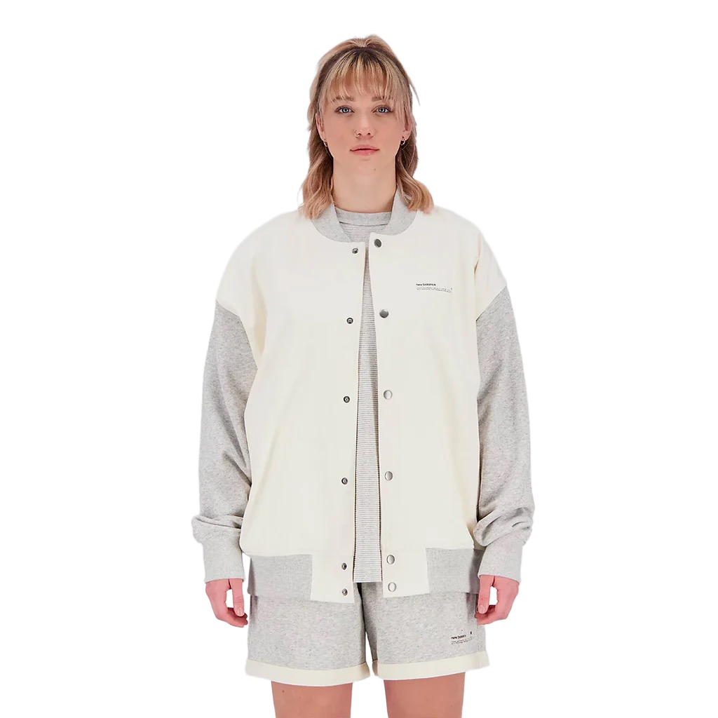 New Balance Uni-ssentials Undyed French Terry Varsity Jacket UJ31551GIE