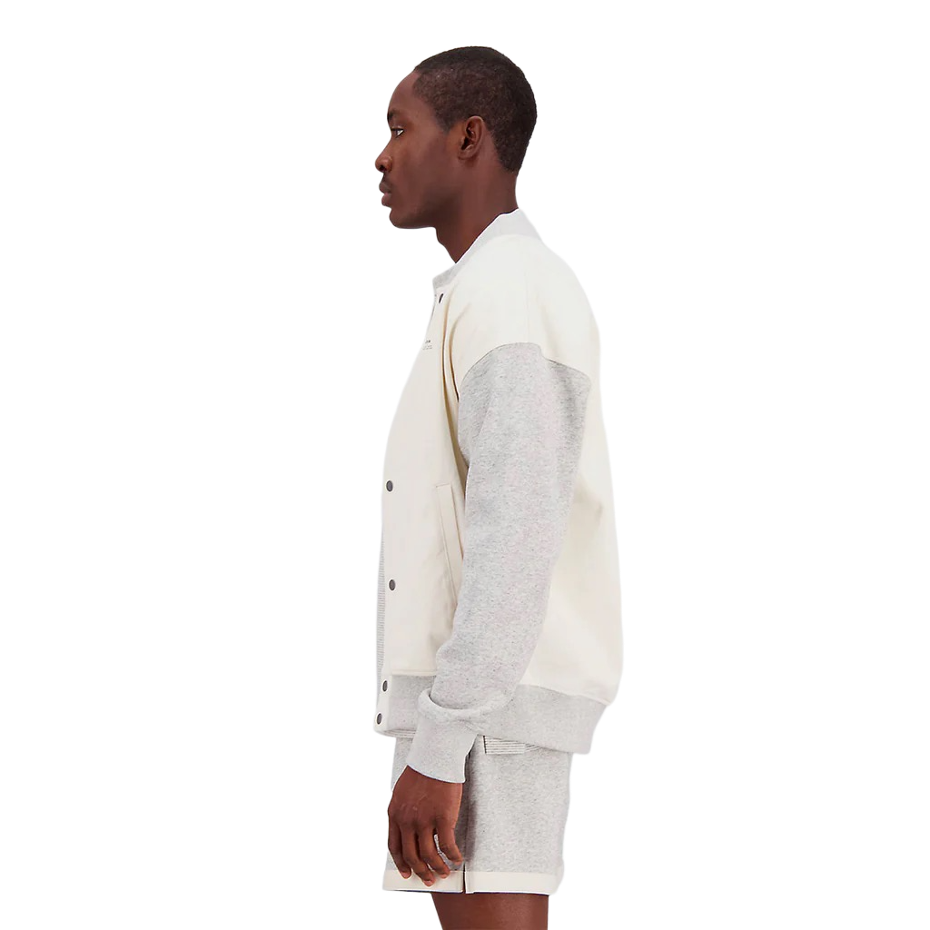 New Balance Uni-ssentials Undyed French Terry Varsity Jacket UJ31551GIE