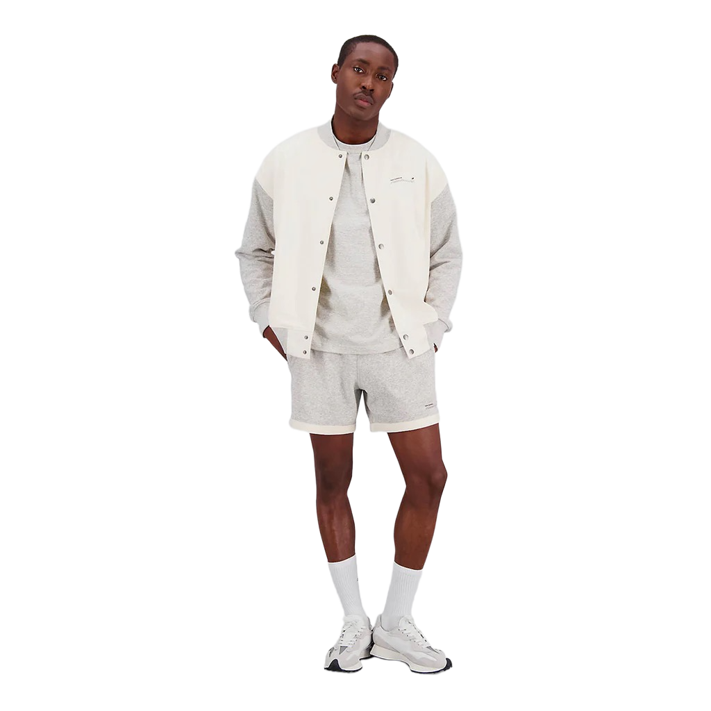 New Balance Uni-ssentials Undyed French Terry Varsity Jacket UJ31551GIE