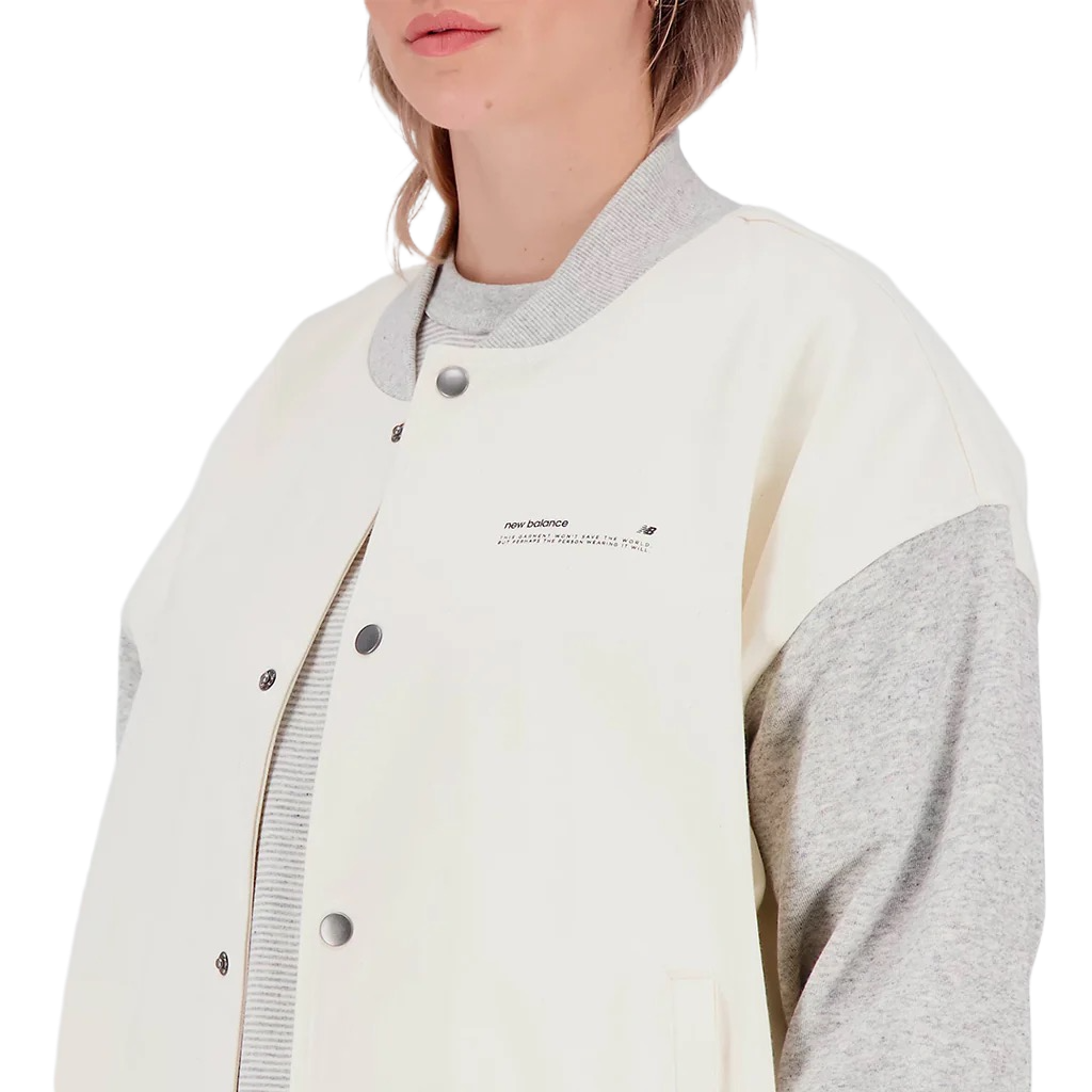 New Balance Uni-ssentials Undyed French Terry Varsity Jacket UJ31551GIE