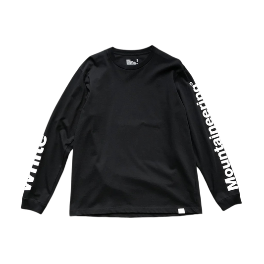 White Mountaineering Logo Printed Sleeve Sweater Black