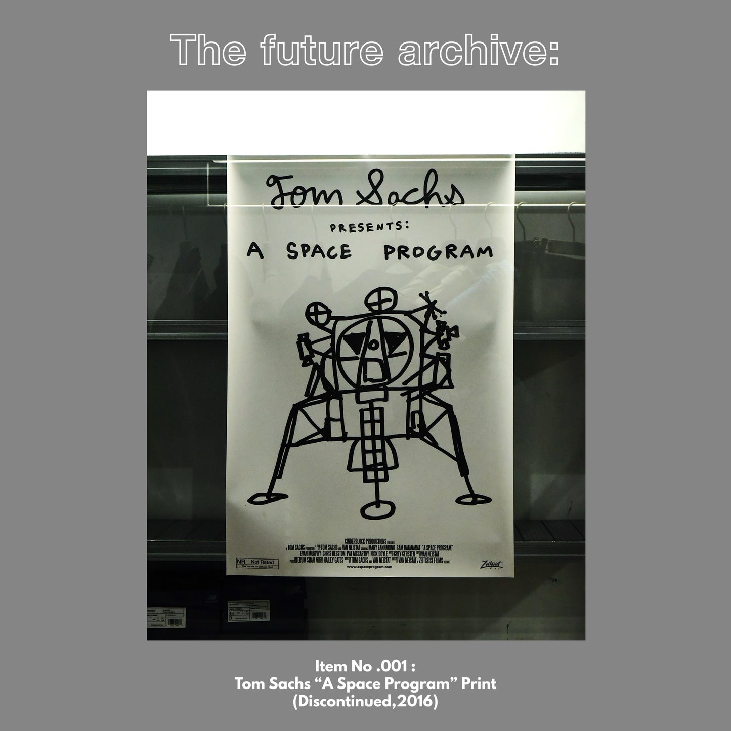 Item No.001 : Tom Sachs "A Space Program" Print (Discontinued, 2016)