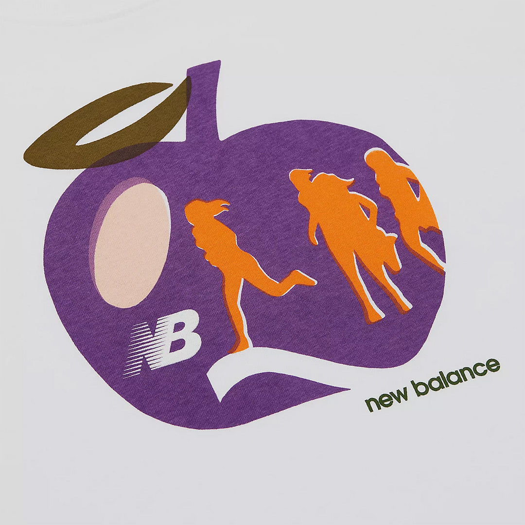 New Balance Made in USA APPLE GRAPHIC TEE White MT31547WT