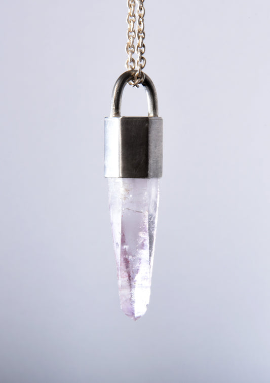 Parts of Four Talisman Necklace SPECIMEN (Pink Quartz, DA+Q)