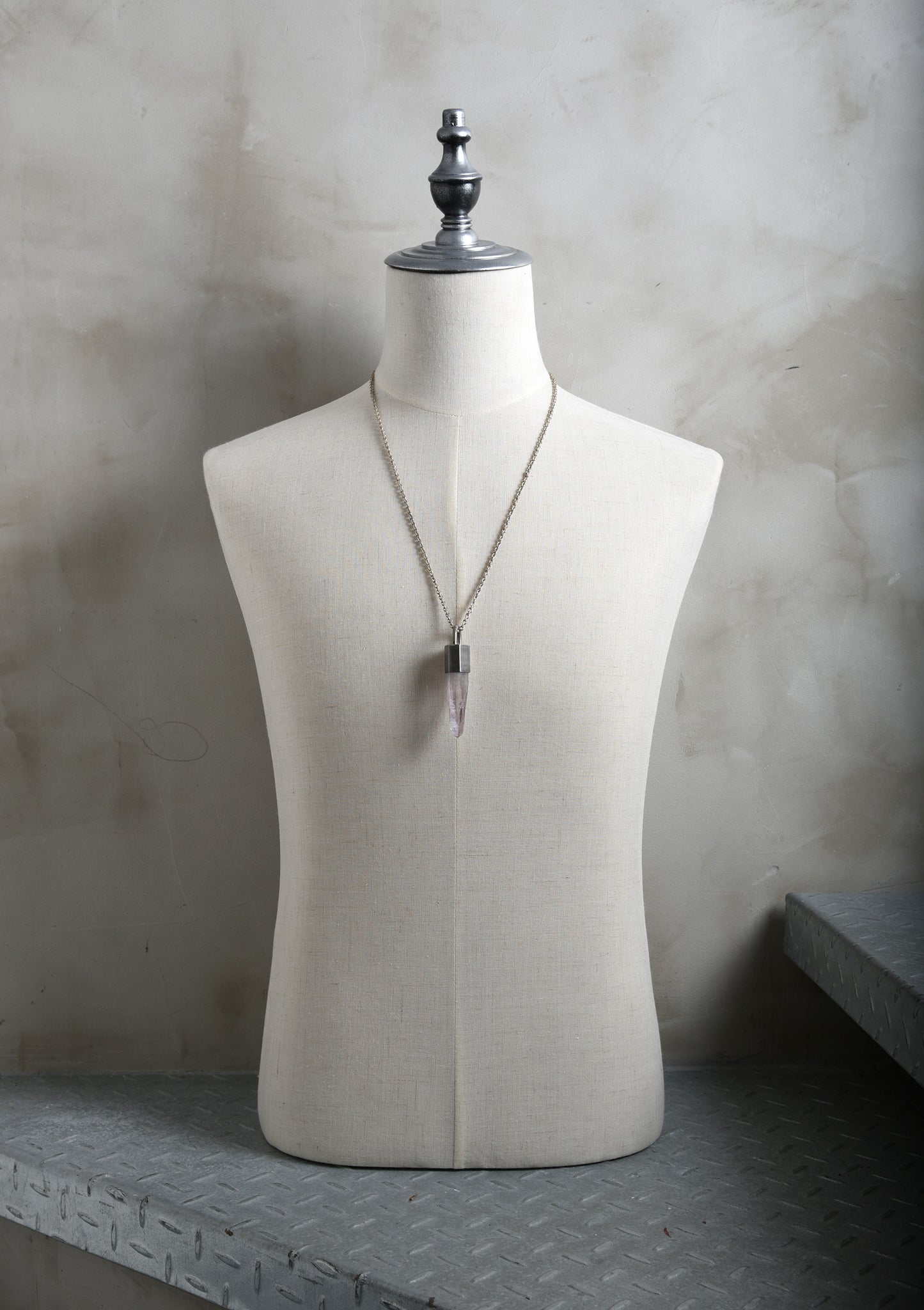 Parts of Four Talisman Necklace SPECIMEN (Pink Quartz, DA+Q)