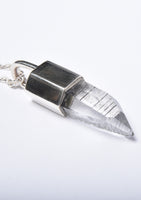 Parts of Four Talisman Necklace SPECIMEN (Brandberg Amethyst Quartz, MA+BAQ)