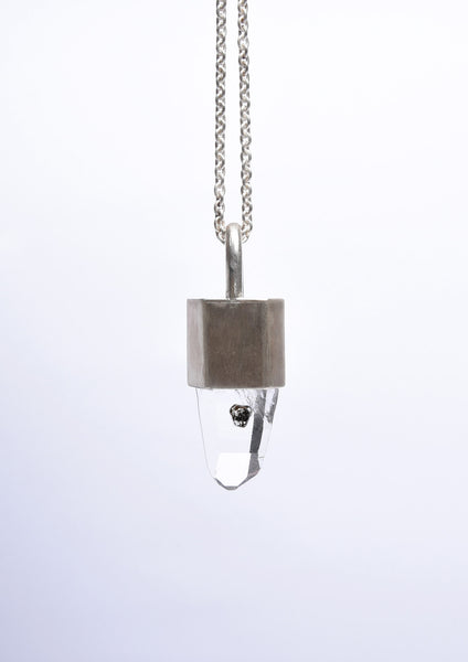 Parts of Four Ultra Talisman (Lemurian Diamond Amplifier, 0.57 CT M-Diamond Slice, MA+LEM+DIA)