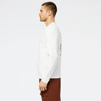 New Balance Athletics Legacies Graphic Collage Long Sleeve Tee MT23568WT